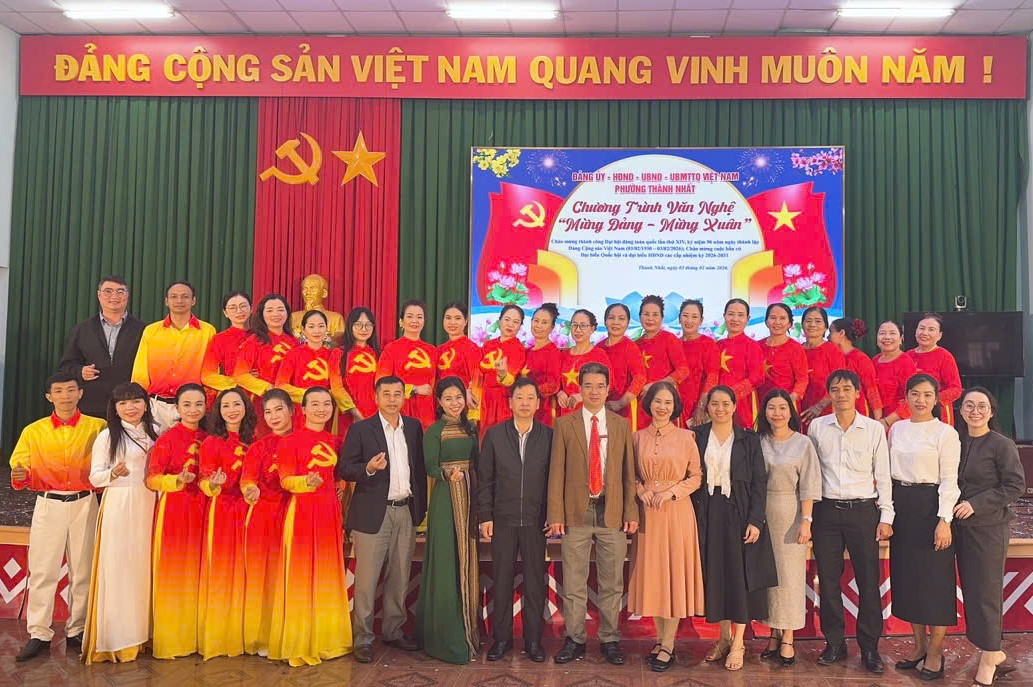 Phường Thành Nhất tổ chức Chương trình văn nghệ “Mừng Đảng – Mừng Xuân” Bính Ngọ 2026